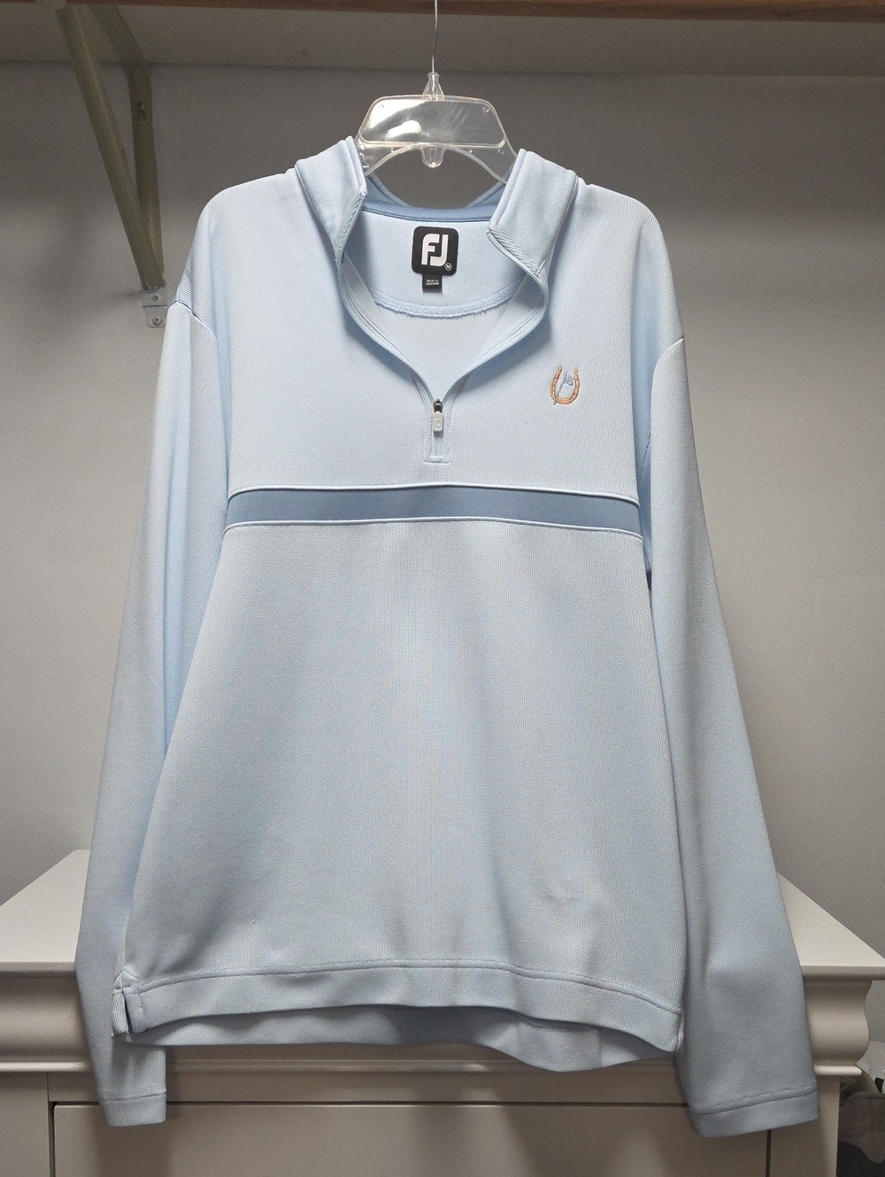 FootJoy Pale Blue Half-Zip Golf Pullover